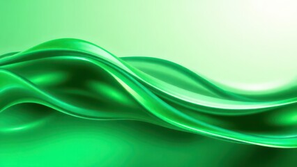a close up of a green background with a wave of liquid