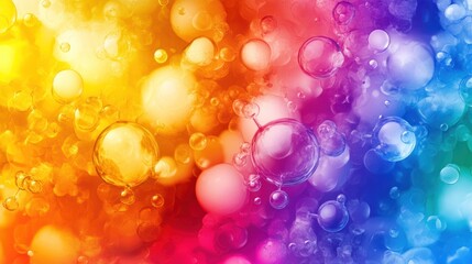 Hydrogen and oxygen bonding in a dynamic representation, colorful gradients 