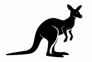 kangaroo  silhouette vector