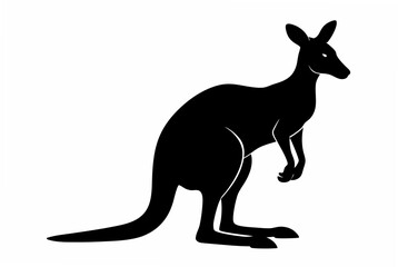 kangaroo  silhouette vector