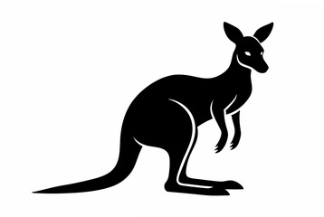 kangaroo  silhouette vector
