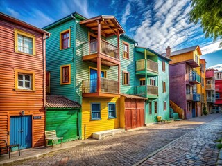 Colorful Caminito Street, La Boca, Buenos Aires, Argentina: Painted Houses, South America