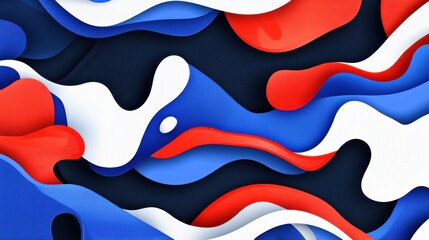 Royal Blue Red White Futuristic Athletic Background Texture