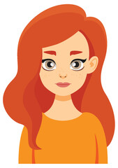 Woman with Long Red Hair