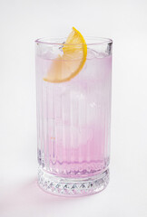 summer mocktail on the whtie background