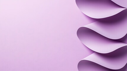 Lavender Paper Curves Abstract Background Design