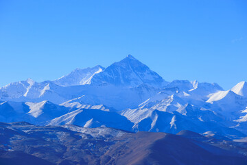 Mount Everest landscape in tibet, China