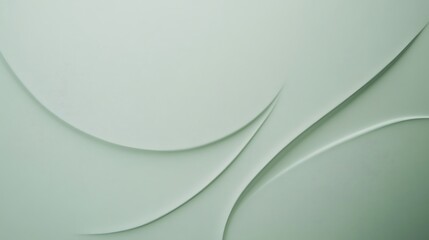 Abstract Green Swirling Curves Design Background