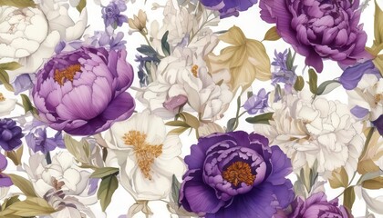 Floral background illustration design. Generated image