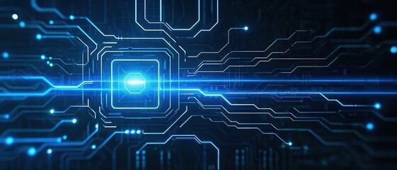 Fototapeta premium High definition background image of a circuit board with a strong sense of technology