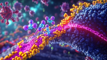 Vibrant of Antibiotic Molecules Disrupting Bacterial Cell Walls