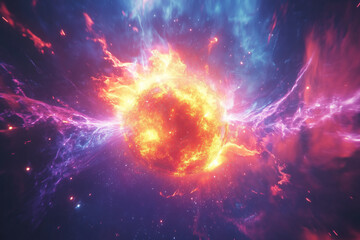 Obraz premium nebula implosion