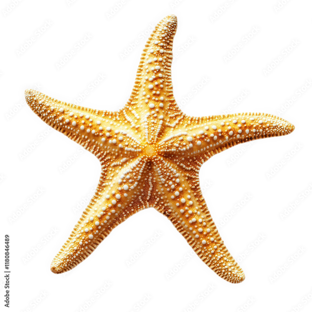 Poster starfish. showcasing its unique five-armed structure and textured surface. which is typically found 