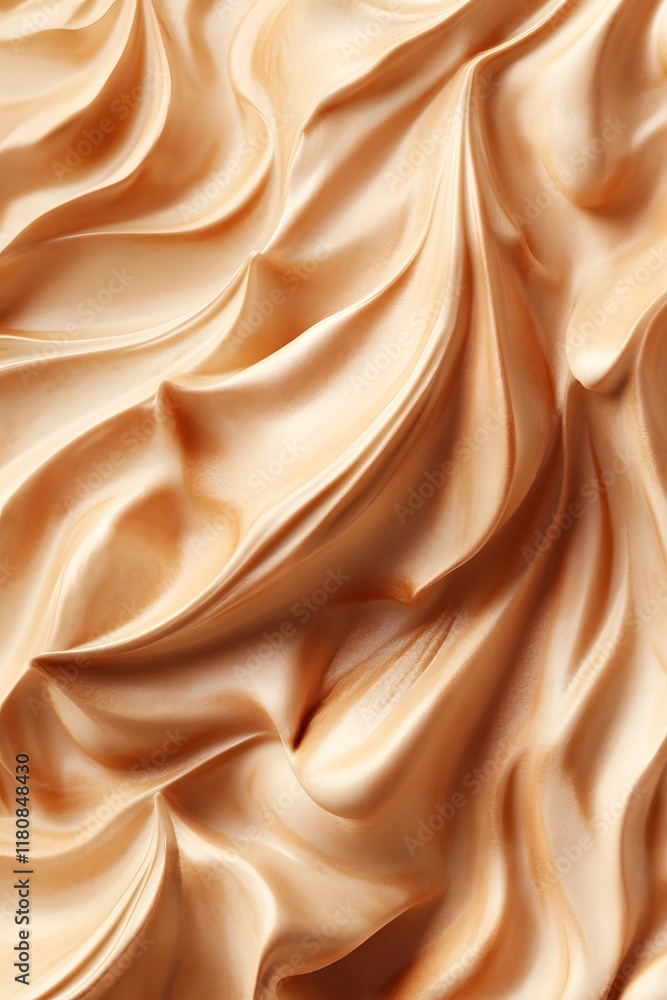 Poster luscious mocha mousse with whipped choco cream in macro view showcasing its tempting texture and