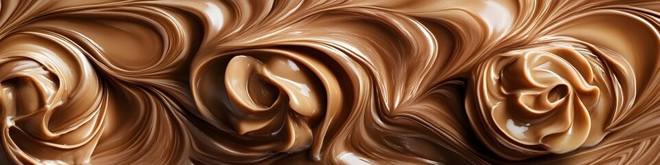 Luscious Mocha Mousse Ganache Texture for Confectionery and Dessert Visuals
