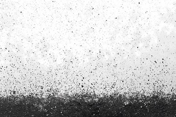 Obraz premium Abstract Black and White Texture with Splashing Paint and Grunge Effect