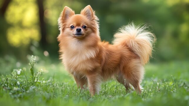 pomapoo dog, a mix between Miniature Poodle and Miniature Spitz, 16:9