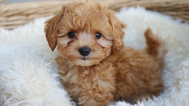 pomapoo dog, a mix between Miniature Poodle and Miniature Spitz, 16:9