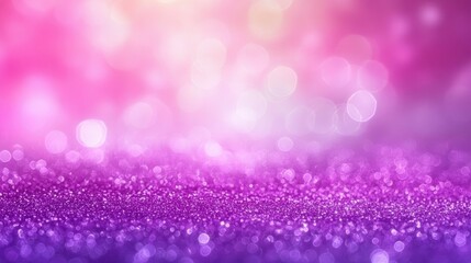 Abstract Purple Pink Glitter Background With Bokeh Lights