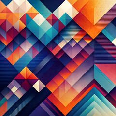 Abstract Geometric Pattern with Vibrant Colors