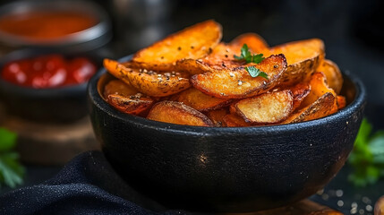 Cutouts of delicious potato chips