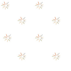 Colorful burst pattern on a white background featuring delicate design elements for artistic or decorative purposes