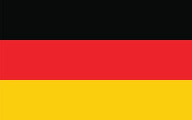 Obraz premium Germany flag vector icon isolated, Germany flag button, vector illustration of Germany flag.