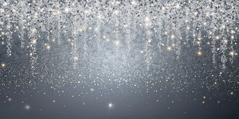 Obraz premium A Sparkling Silver and Gold Festive Background for Design Projects