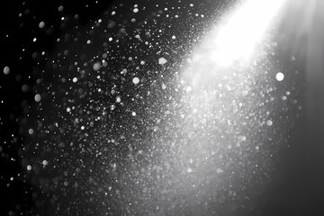 Obraz premium Beautiful Light Rays with Sparkling Particles in Monochrome