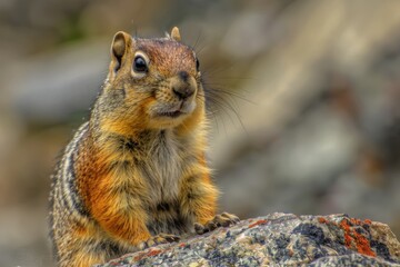 Fototapeta premium Common rodent species in Canada and northwestern US.