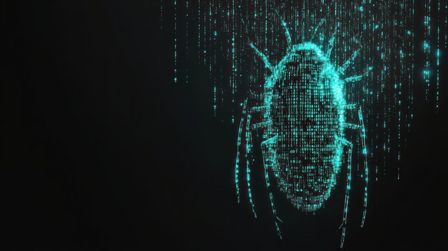 Digital Bug in the Matrix: A Cybernetic Insect Formed by Binary Code