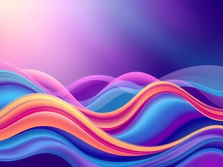 Fototapeta premium Colorful abstract waves background in pink and purple 