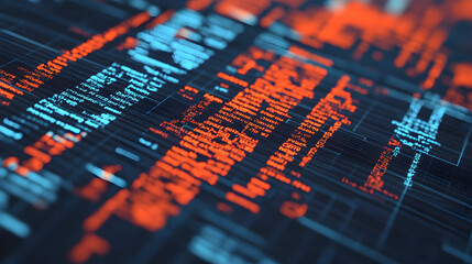 Data visualization concept digital space infographic technology environment close-up view visual storytelling impact