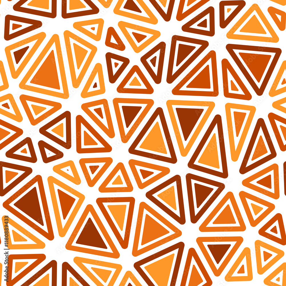 Poster abstract vector background. rounded solid shapes in frames. large triangles size. mono tone colored 