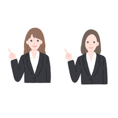 スーツを着た女性