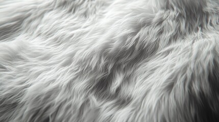 Soft gray fur texture, close-up detail 
