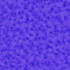 Fantasy seamless pattern with covered realistic petals of blue roses.