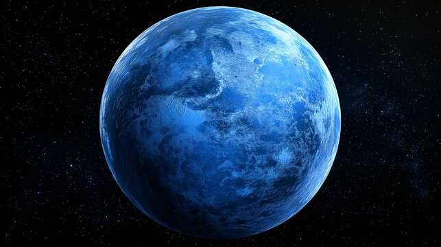 Exploring the blue planet cosmic beauty in space astronomy digital art outer universe