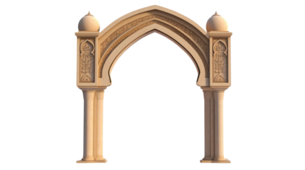 Minimal Islamic arch transparent background