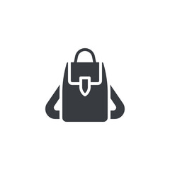 Bag with strap vector icon
