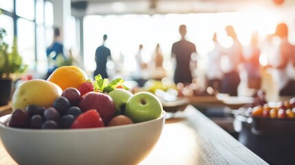 Corporate Wellness Program - A corporate wellness program offering activities like fitness challenges, nutrition counseling, and meditation sessions to support employee health