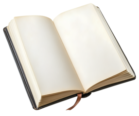 Open notebook, lined paper, vector illustration on a transparent background, white background png 