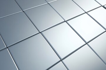 Obraz premium Glossy Metallic Tiles Reflective Surface for Modern Interior and Exterior Design Aesthetic