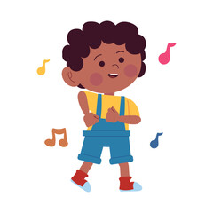 little boy dancing