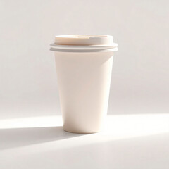 Blank Takeaway Coffee Cup. For marketing. Social Media. Illustration. Background.