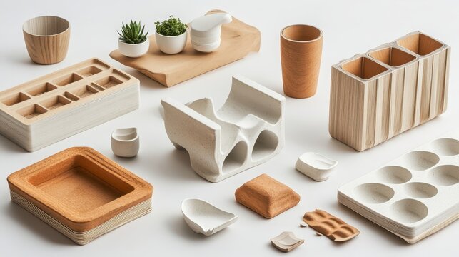 Sustainable Product Design for Innovation - An innovative product design made with sustainable materials, showcasing eco-friendly solutions in technology and consumer goods for a better future