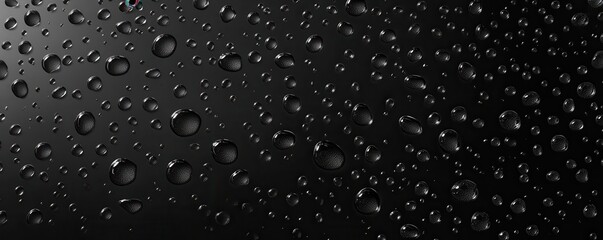 Fototapeta premium Car windshield with rain drops and frameless wiper blade,Traffic Jam with raining in evening day in the city,Drops of water on the car after rainy,outside car,Raindrops falling on a glass droplets.