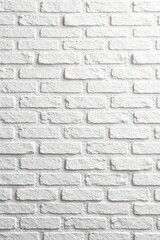 Fototapeta premium Textured white brick wall, ideal for product display, white brick wall, minimal background, clean backdrop