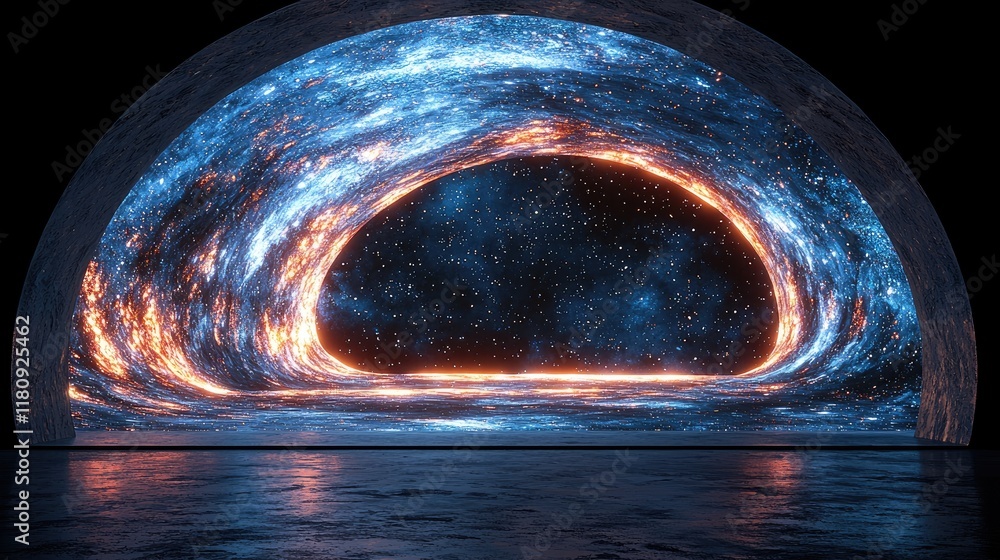 Poster cosmic canvas: a mesmerizing journey through the vibrant nebulae and celestial wonders of the univer