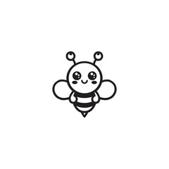bee logo design template
